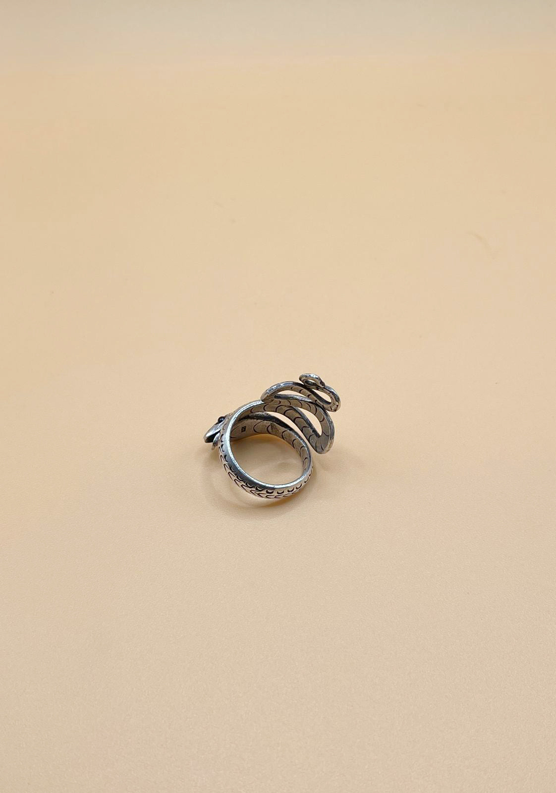 Sterling Silver Tibetan Snake Ring