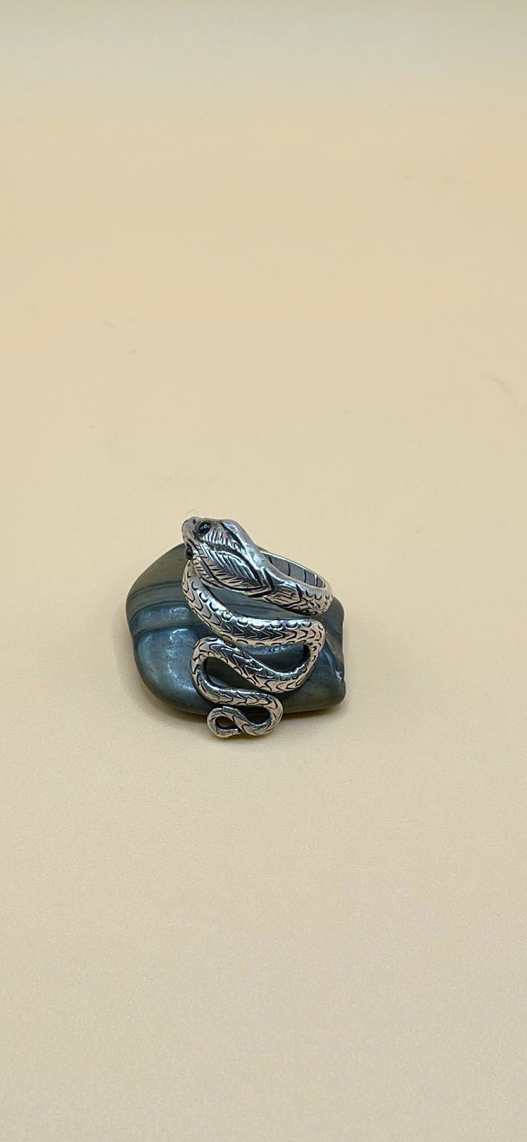 Sterling Silver Tibetan Snake Ring