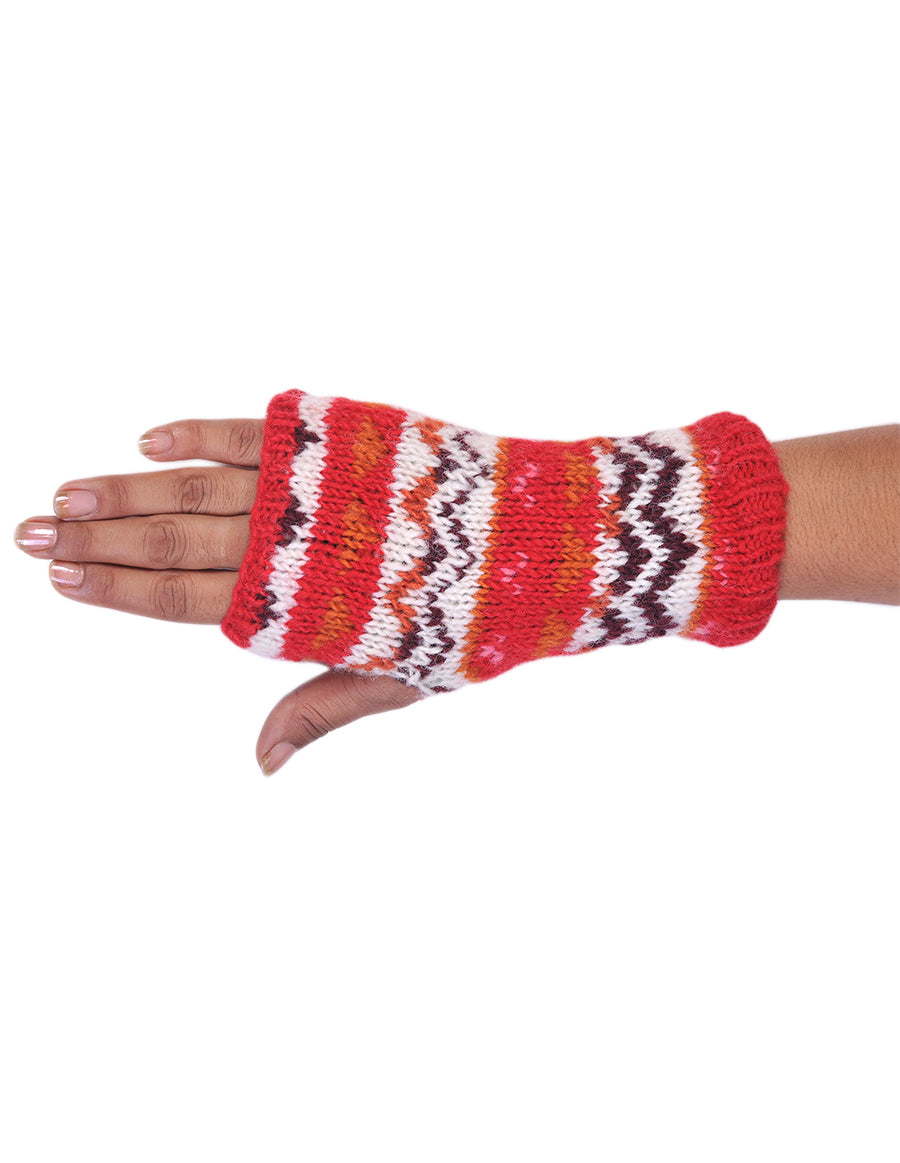 Tribal Knitted Woolen Handwarmer