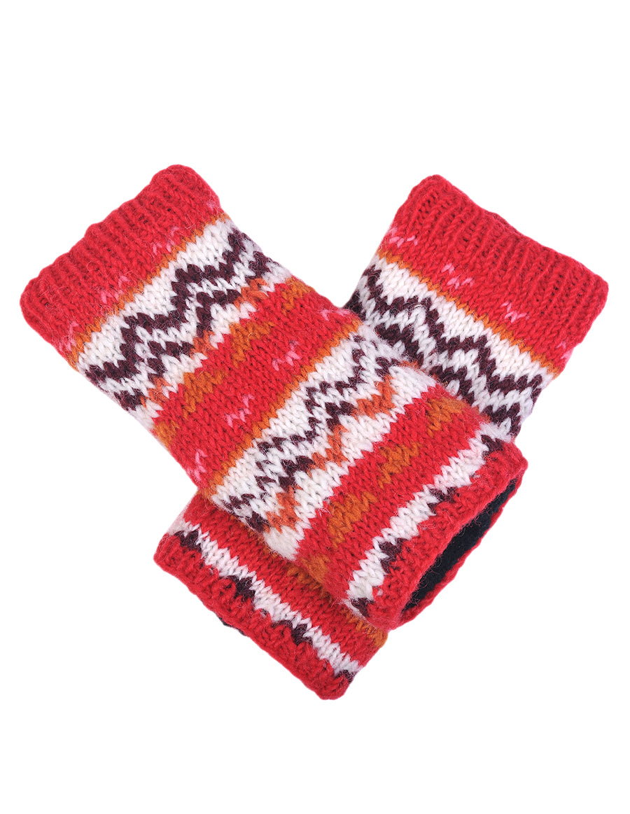 Tribal Knitted Woolen Handwarmer