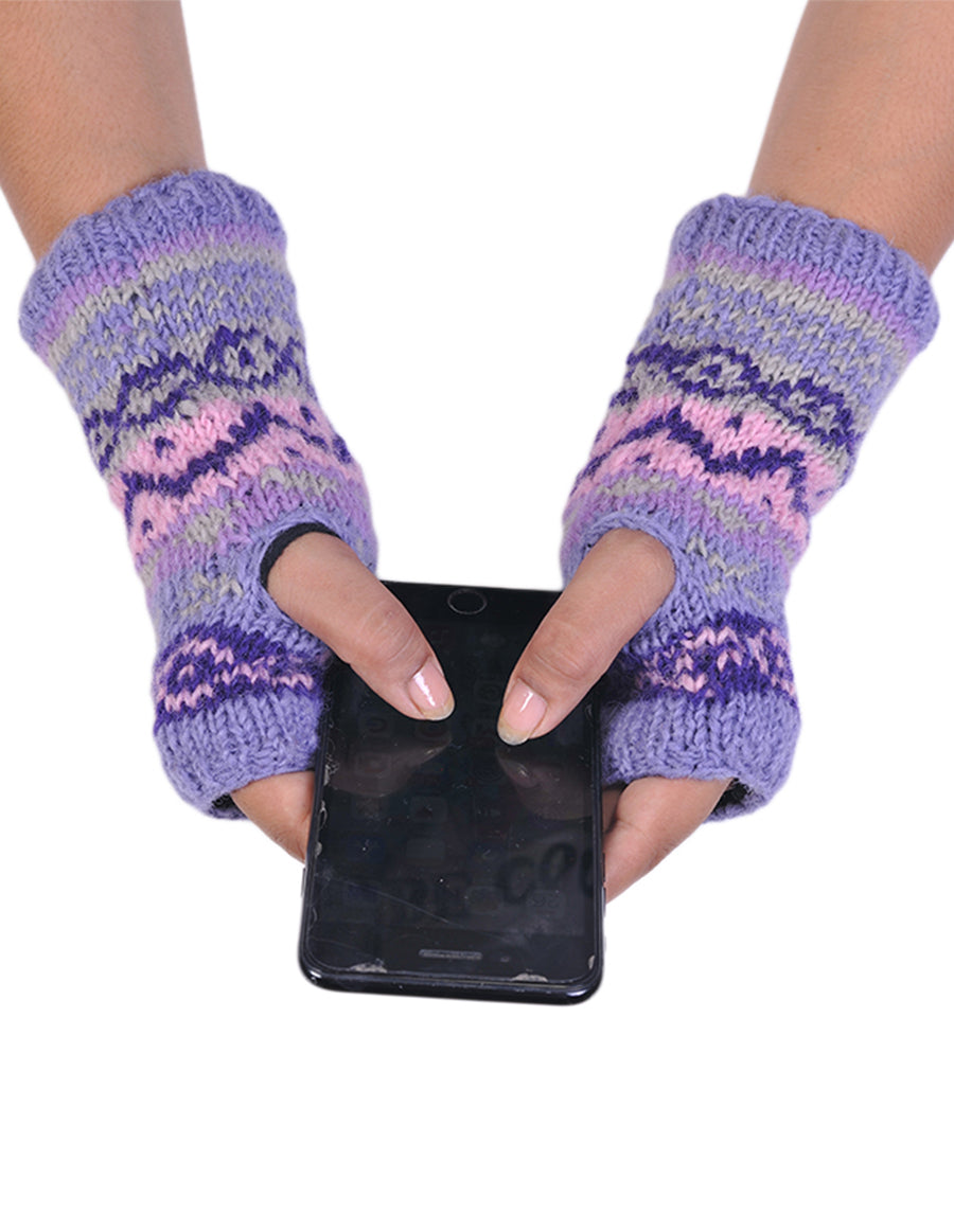 Tribal Knitted Woolen Handwarmer