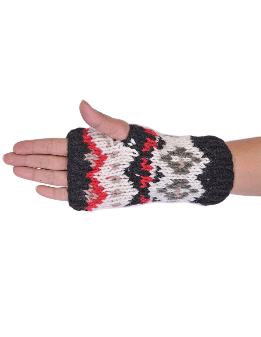 Tribal Knitted Woolen Handwarmer