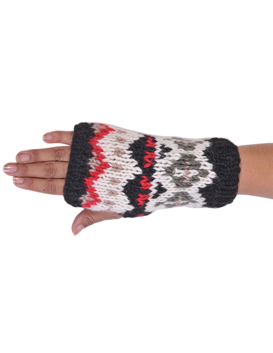 Tribal Knitted Woolen Handwarmer