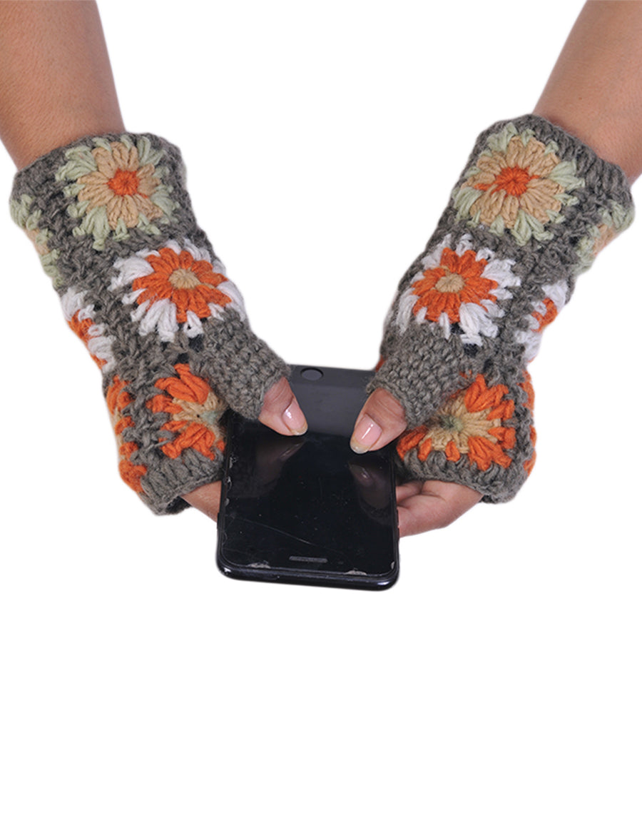 Crochet Woolen Handwarmer