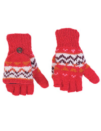 Tribal Pattern Woolen Hunter Gloves