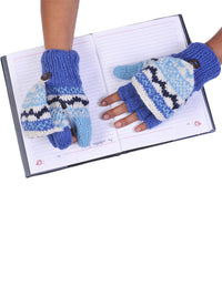 Tribal Pattern Woolen Hunter Gloves