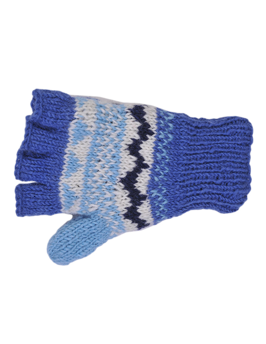 Tribal Pattern Woolen Hunter Gloves