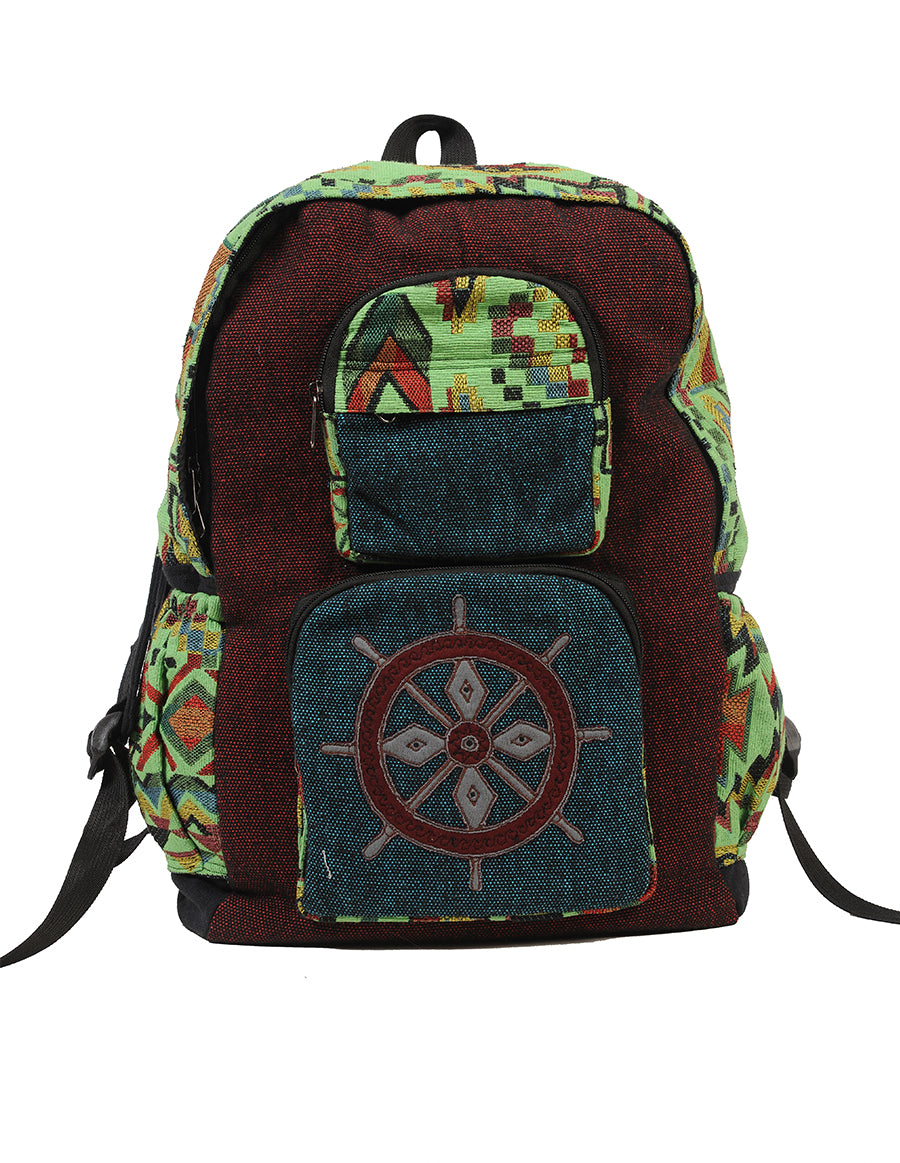 Mandala Applique Tribal Backpack