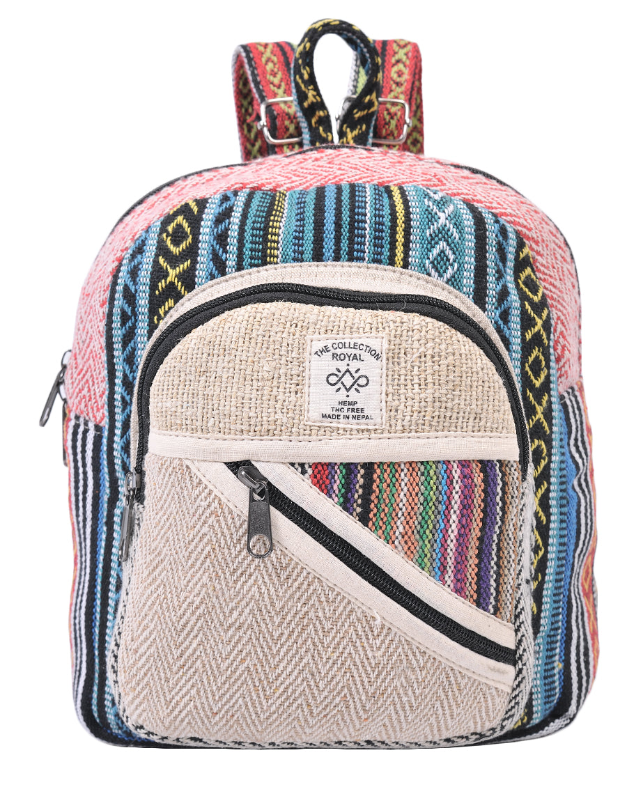 Hemp & Cotton Mini Back Pack Bag