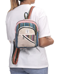 Hemp & Cotton Mini Back Pack Bag