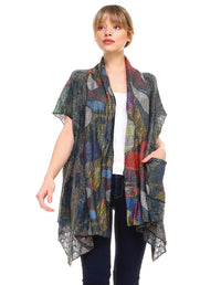 Mesh Kaftan Cardigan