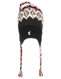 Tribal Pattern Ear Flap Woolen Hat