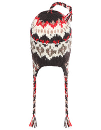 Tribal Pattern Ear Flap Woolen Hat