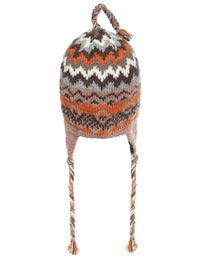 Tribal Pattern Ear Flap Woolen Hat