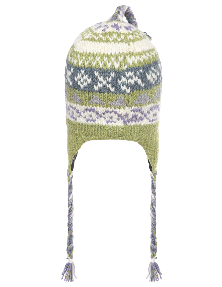 Tribal Pattern Ear Flap Woolen Hat