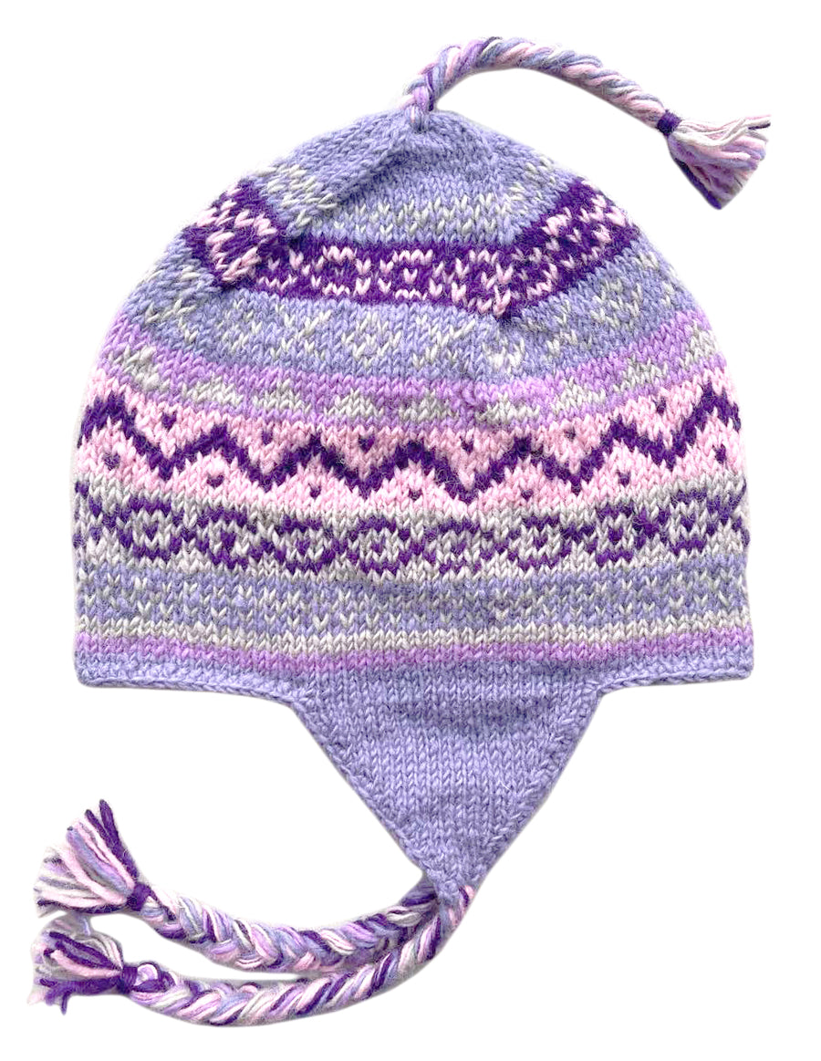 Tribal Pattern Ear Flap Woolen Hat