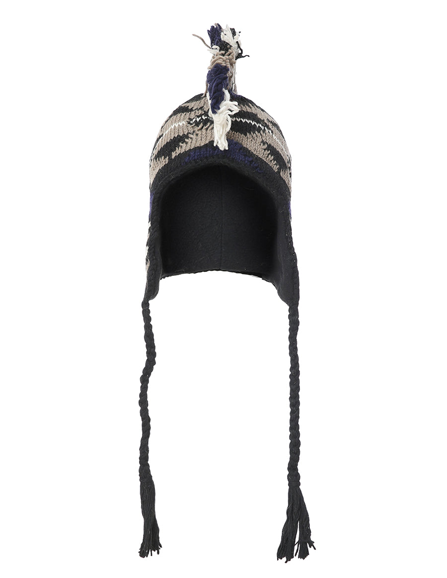 Mohawk Woolen Lined Beanie Ear Flap Hat