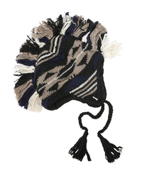Mohawk Woolen Lined Beanie Ear Flap Hat