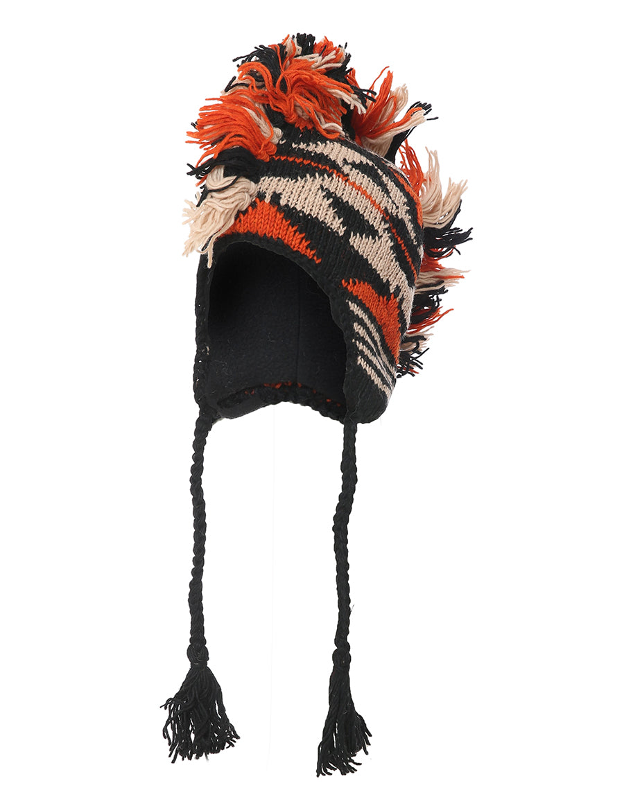 Mohawk Woolen Lined Beanie Ear Flap Hat