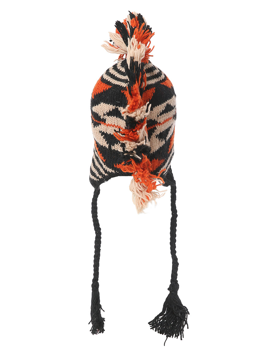 Mohawk Woolen Lined Beanie Ear Flap Hat