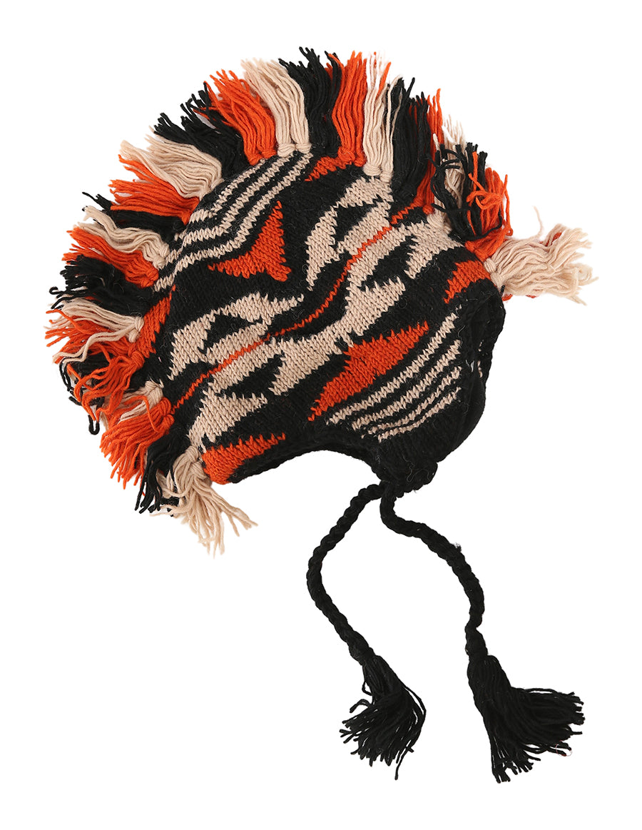 Mohawk Woolen Lined Beanie Ear Flap Hat