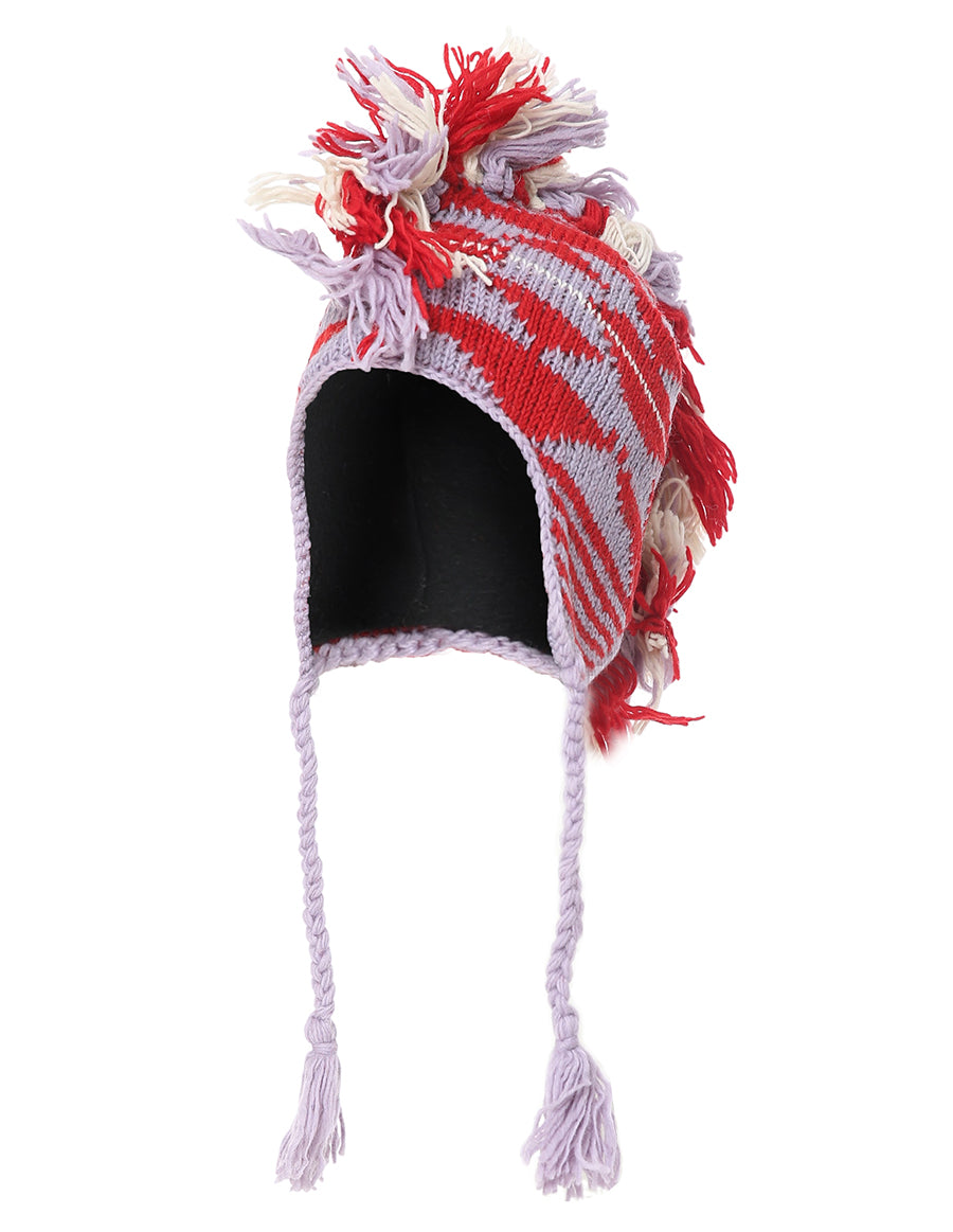 Mohawk Woolen Lined Beanie Ear Flap Hat