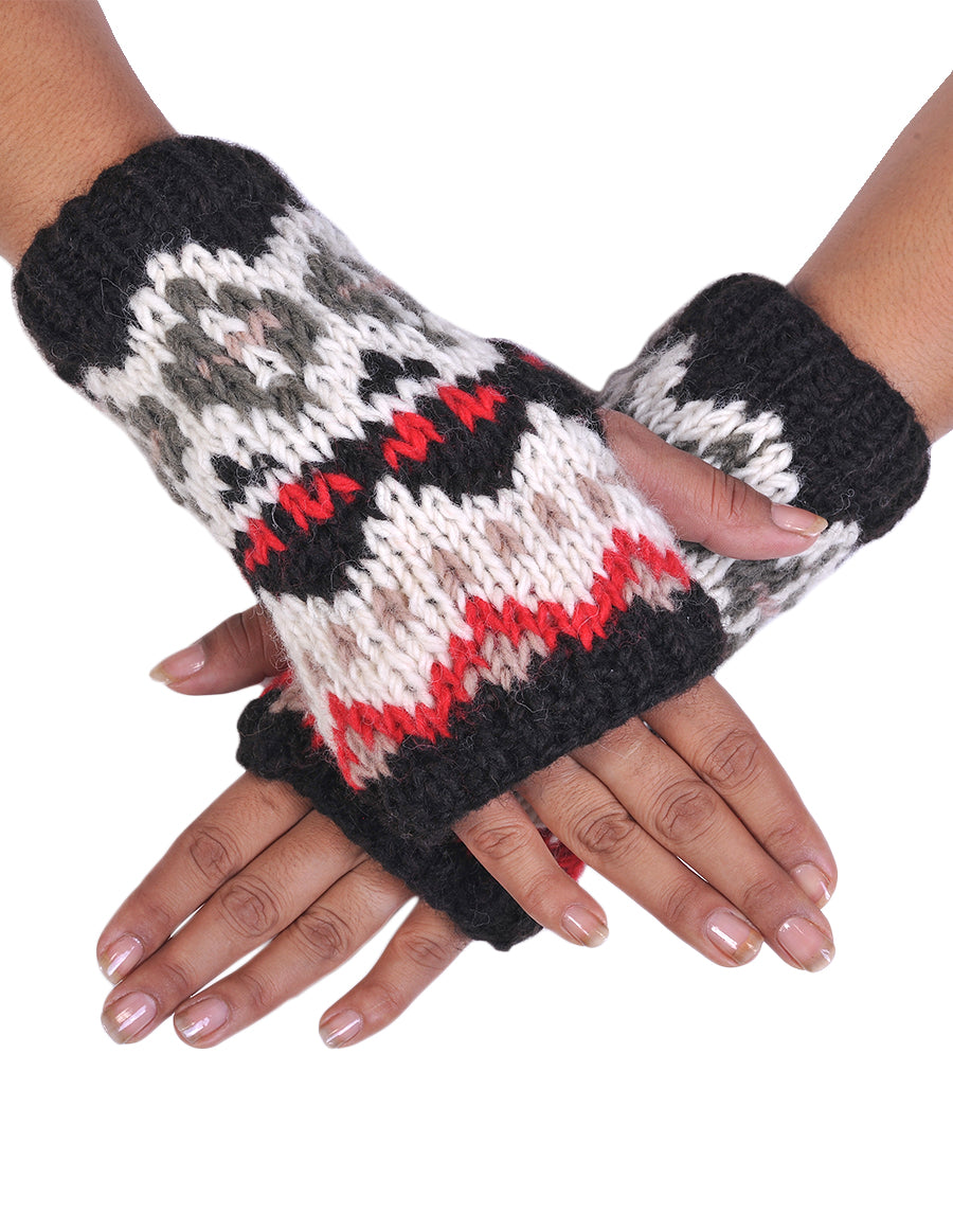 Tribal Knitted Woolen Handwarmer