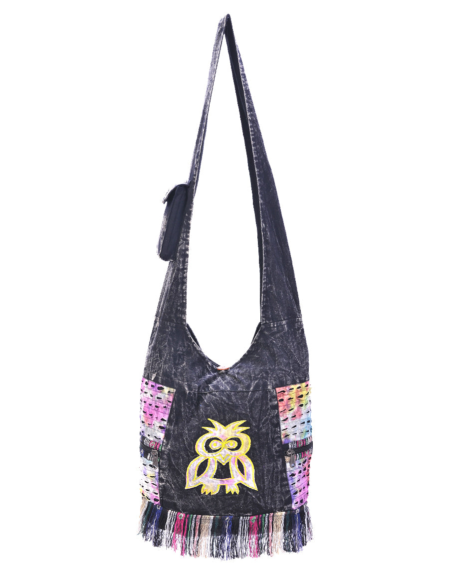 Owl Patch Hobo Bag