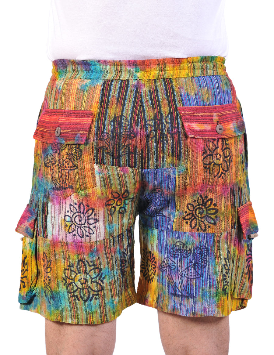 Tie Dye Patch Unisex Shorts