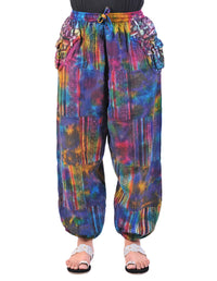 Cotton Tie Dye Patches Unisex Joggers