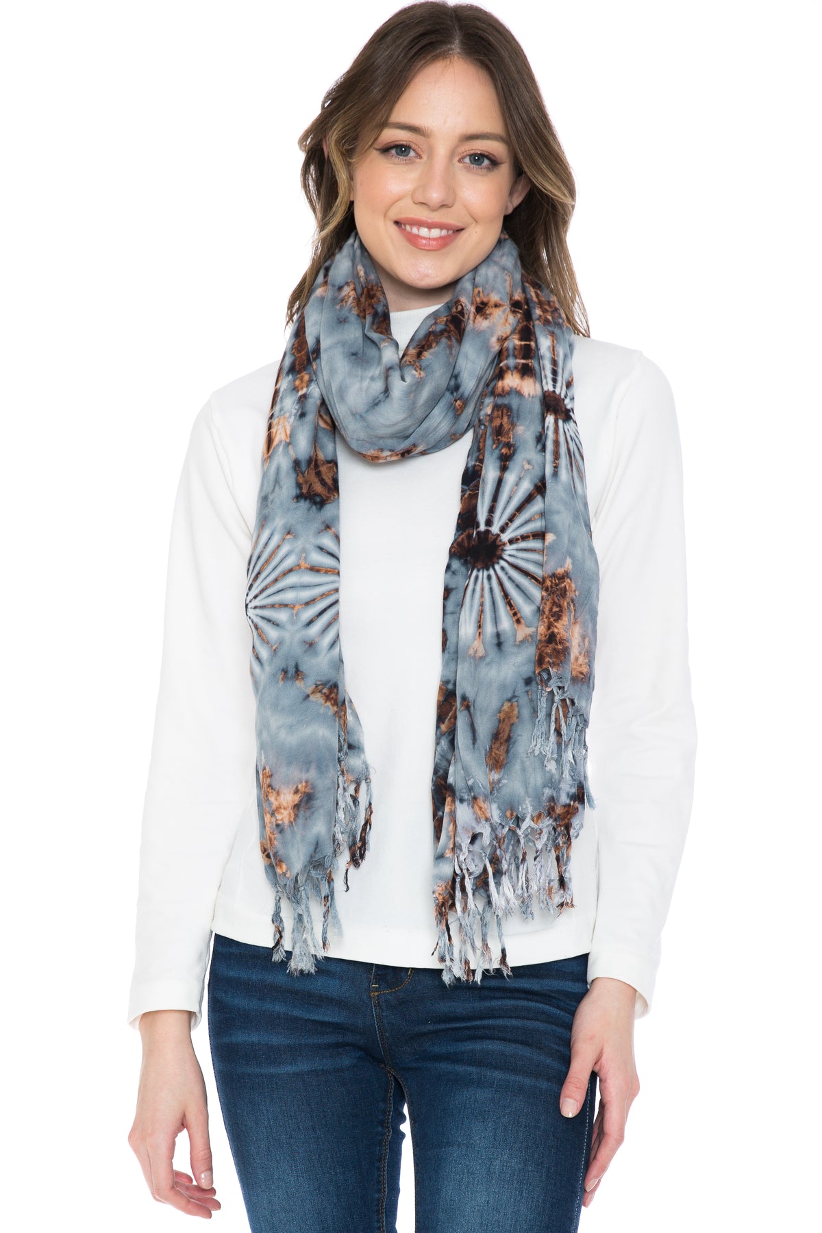 Tie Dye Rayon Scarf