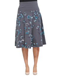 Sakura Print Cotton Skirt