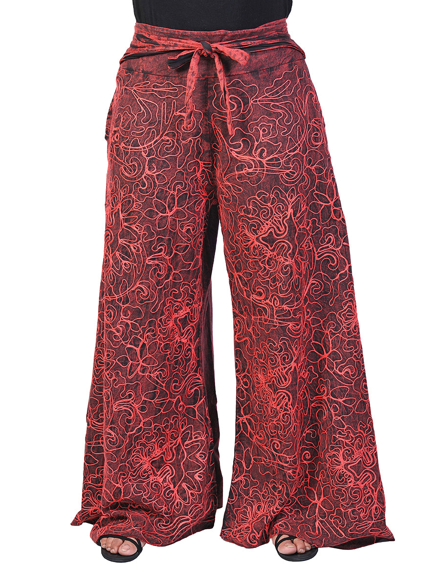 Cotton Full Embroidery Palazoo Pants