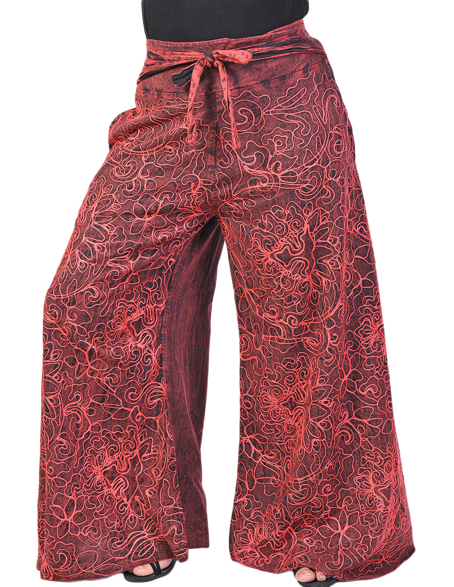 Cotton Full Embroidery Palazoo Pants