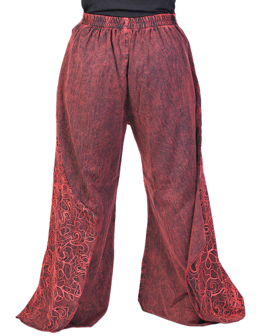 Cotton Full Embroidery Palazoo Pants