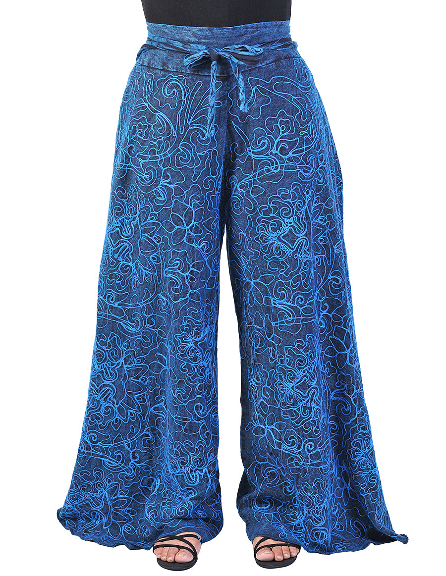 Cotton Full Embroidery Palazoo Pants