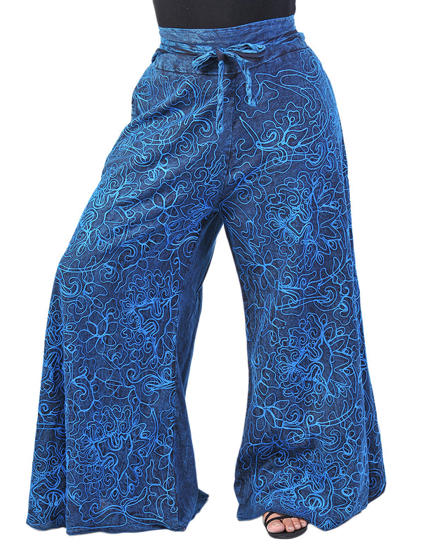 Cotton Full Embroidery Palazoo Pants