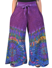 Cotton Full Embroidery Tie Dye Palazoo Pants