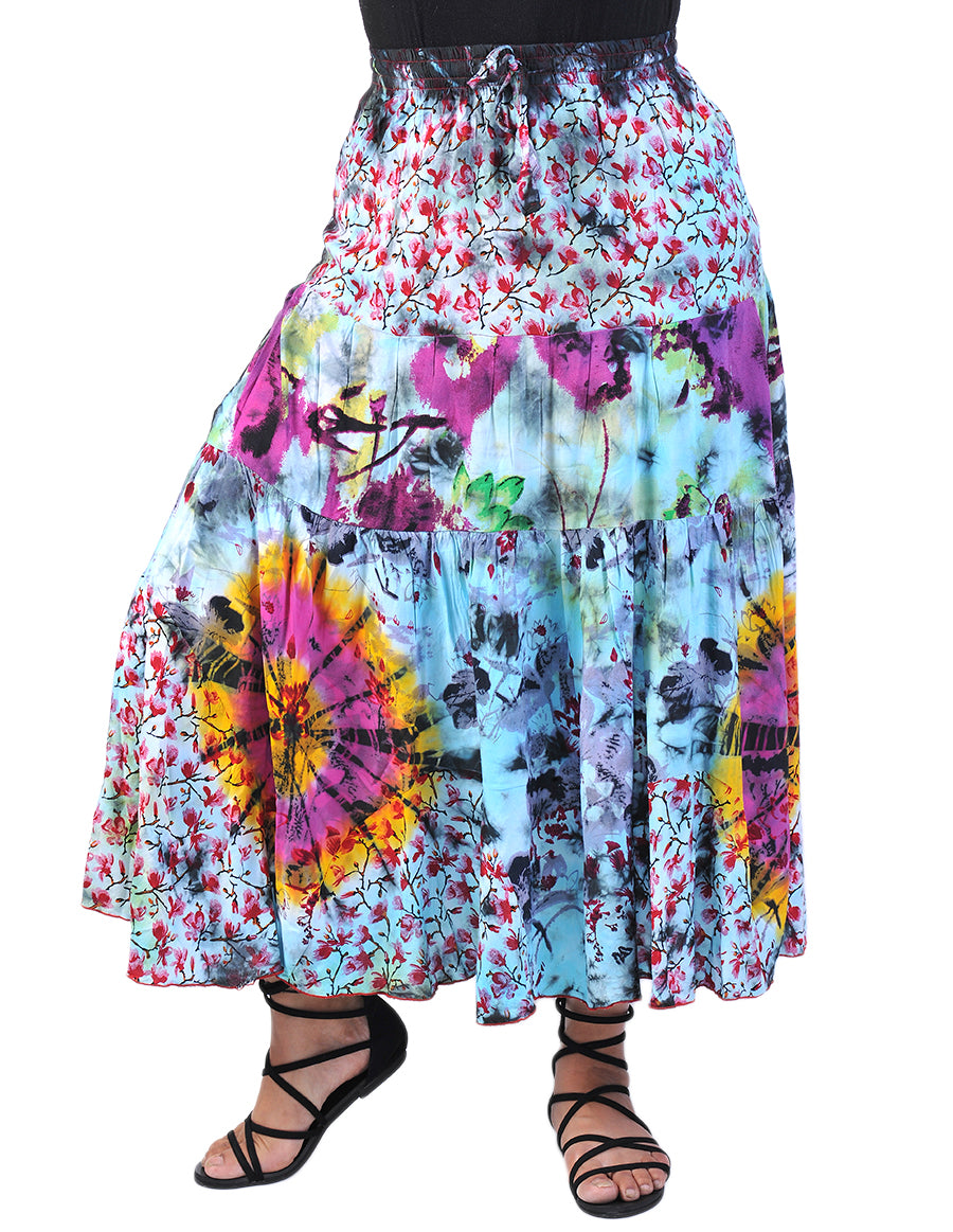 Rayon Printed Long Skirt