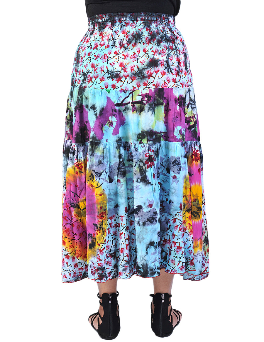 Rayon Printed Long Skirt