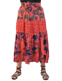 Rayon Printed Long Skirt