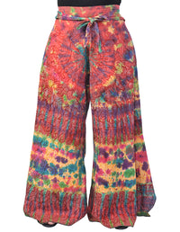 Cotton Full Embroidery Tie Dye Palazoo Pants