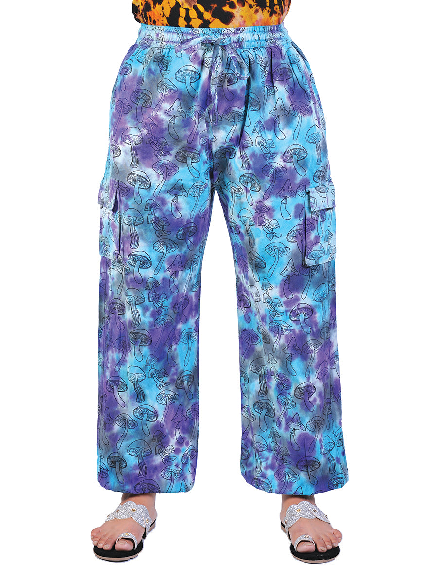 Tie Dye Mushroom Print Joggers