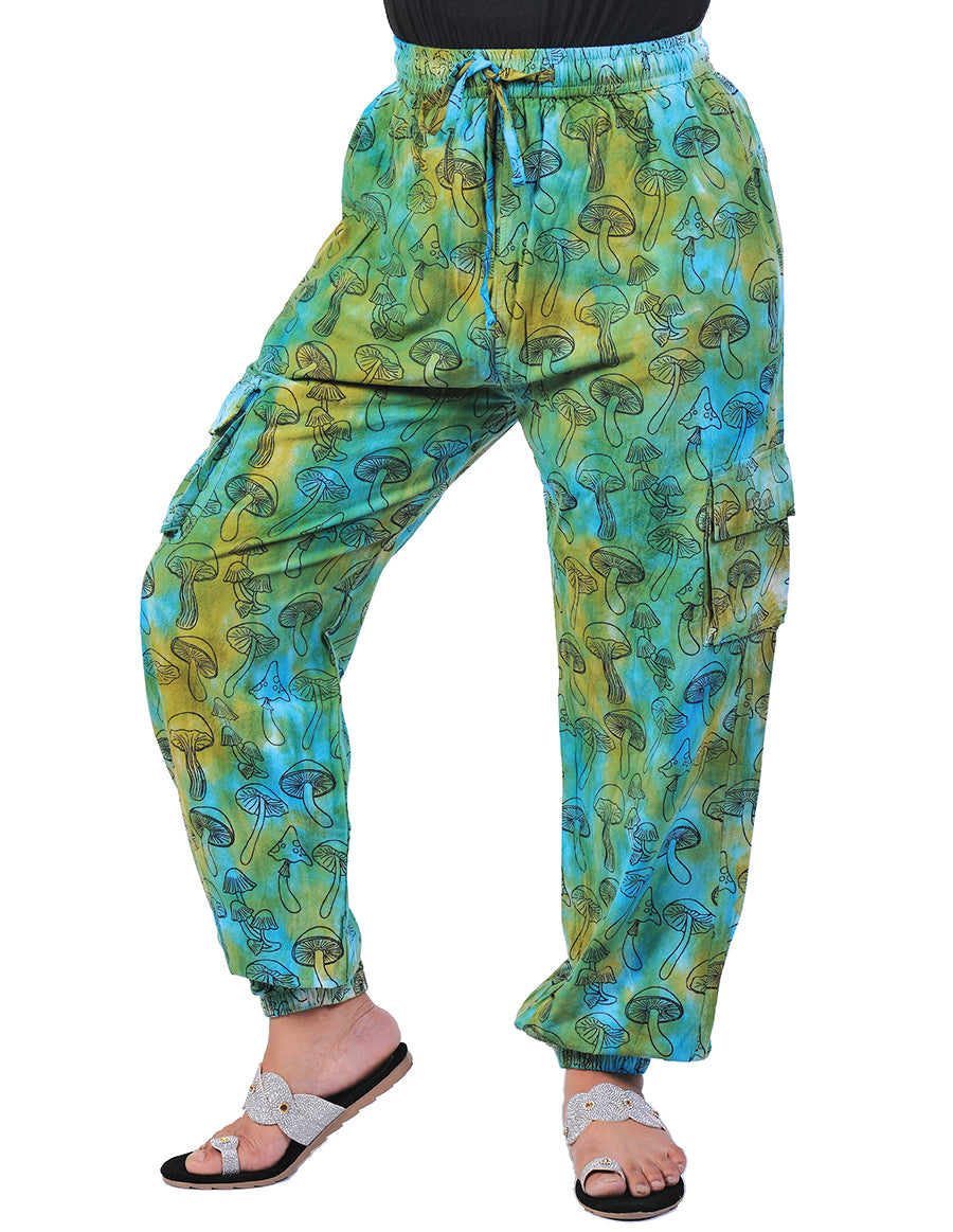 Tie Dye Mushroom Print Joggers