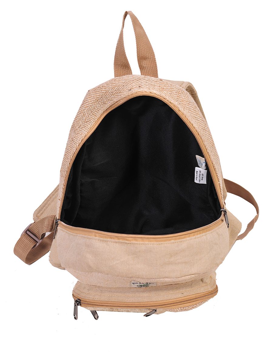 Natural Hemp and Cotton Backpack