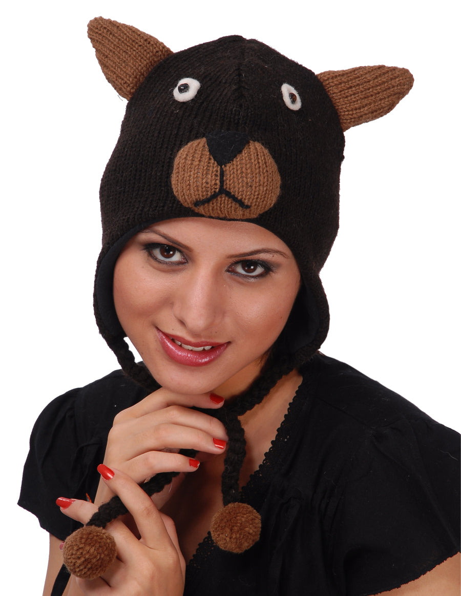 Bear Woolen Animal Hat