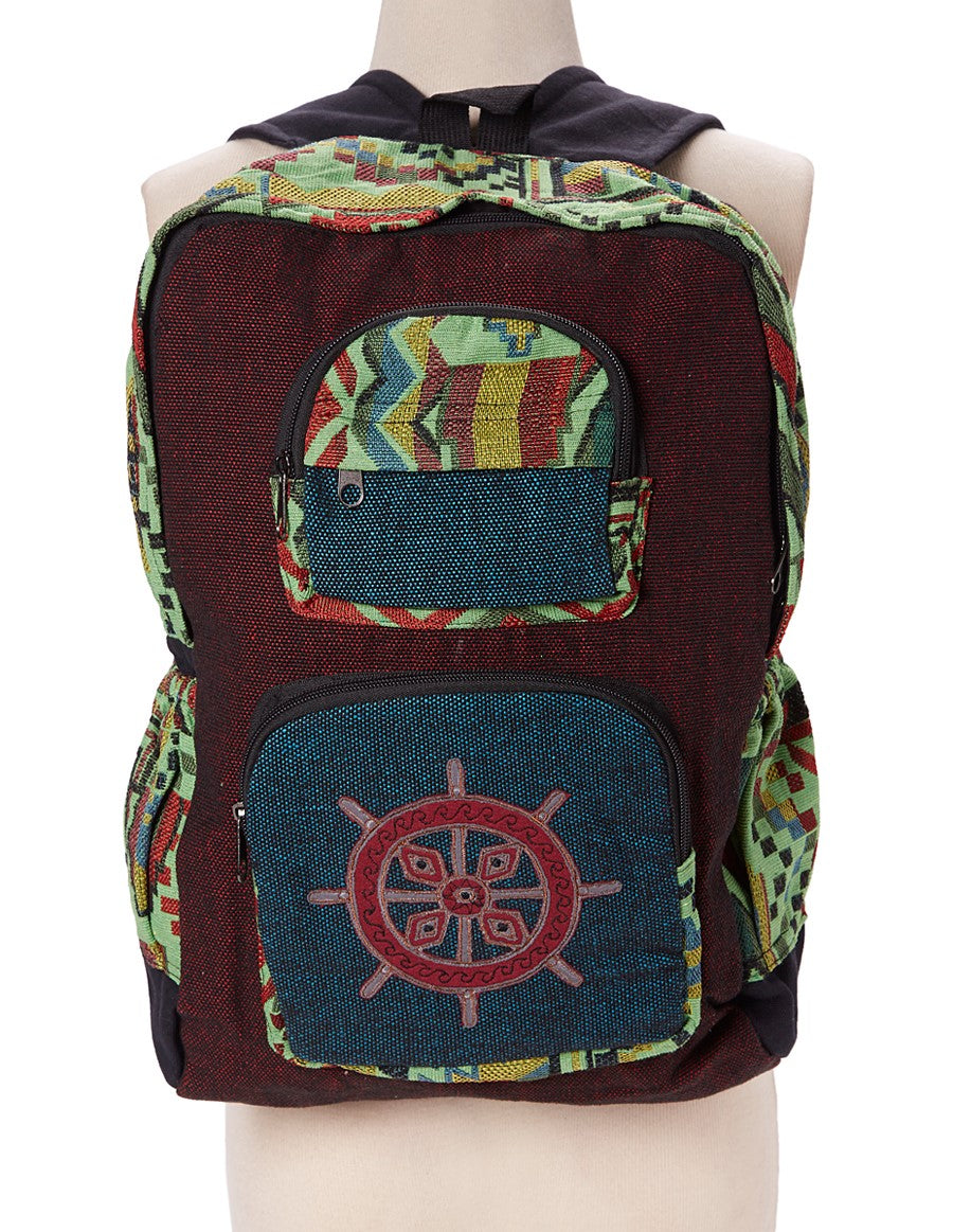 Mandala Applique Tribal Backpack