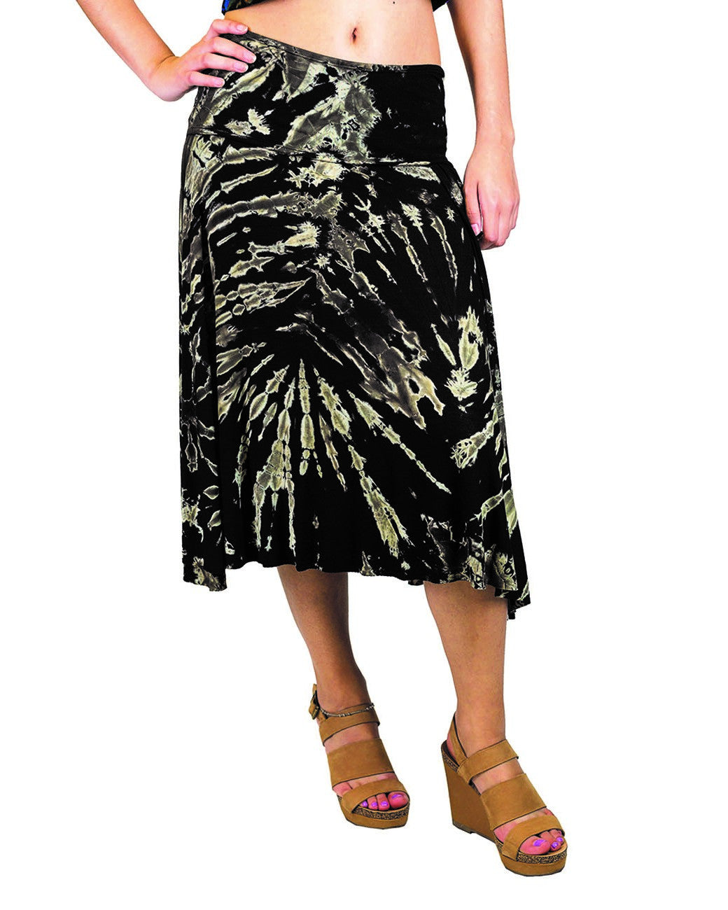 Tie Dye Flare Skirt