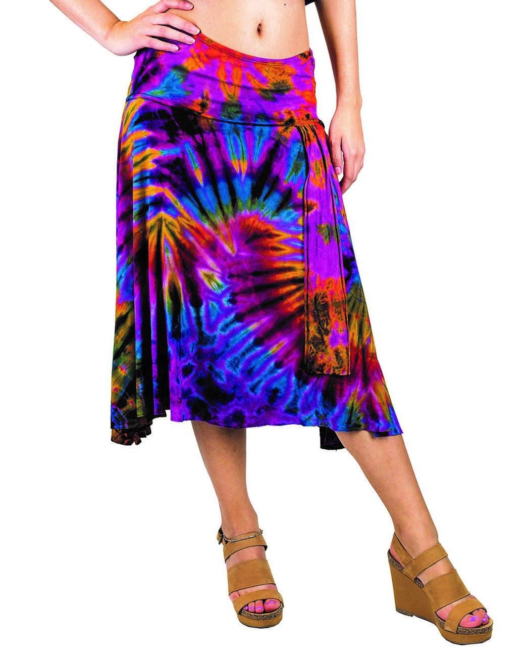 Tie Dye Flare Skirt