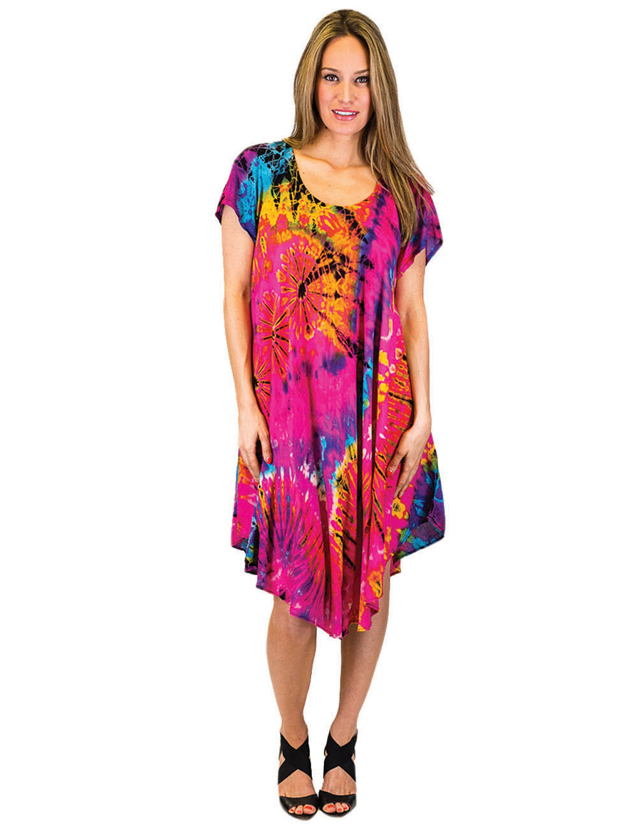 Uma Tie Dye Umbrella Dress